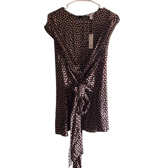 Women's Banana Republic Georgette Wrap Front Top Old Money Sz 16T - Picture 2 of 6